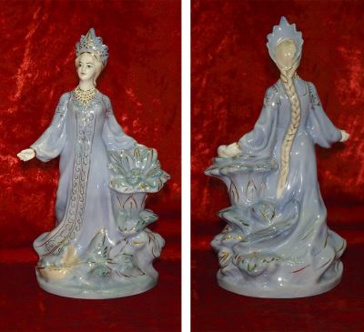 Статуэтка фарфор "Хозяйка медной горы".Гжельский фарфоровый завод