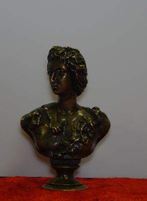 Антиквариат бронза статуэтка Александр Македонский. Франция,середина 19 века