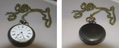 Часы карманные фирма "Генри Мозер и Ко". Швейцария, сталь, конец 19 века