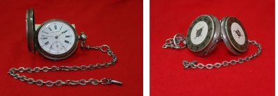 Часы карманные фирма "Тobias". Англия, Швейцария, серебро, конец 19 века