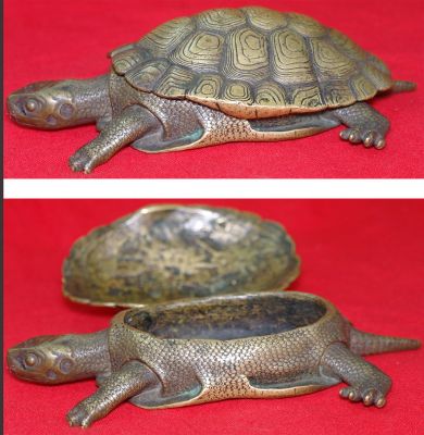 Бронза шкатулка "Черепашка". Европа, начало 20 века