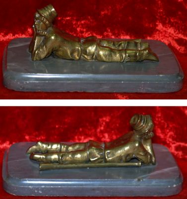 Антиквариат пресс-папье "Пастушок".Россия, скульптор Е.А. Лансере, конец 19 века