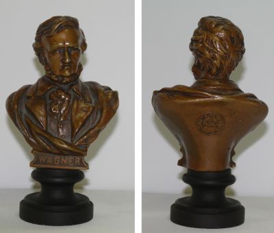 Антиквариат бронза скульптура композитор Рихард Вагнер. Австрия,конец 19 века