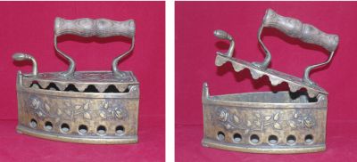 Угольный бронзовый утюг.Италия,начало 20 века