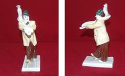 Фарфор статуэтка "Клоун Вяткин с собакой Манюней" ЛЗФИ