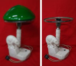 Винтажная настольная лампа Белый медведь. СССР, 1959 год